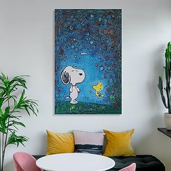 SNOOPY/スヌーピー/3Dデコアート/絵画/インテリア/飾り Amazon.co.jp: スヌーピーの絵画 Snoopy 部屋飾り キャンバス